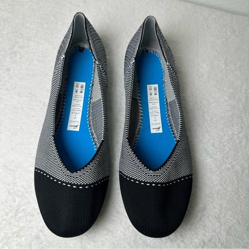 Bacia Flats Shoes Women Knit Ballet Flat Slip on Comfort Washable Dress Shoes - Picture 7 of 13